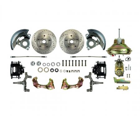 Right Stuff 67-74 GM F/X-Body, Power 11" Booster, 2" Drop, Front Disc Brake Conversion Kit AFXDC02DS