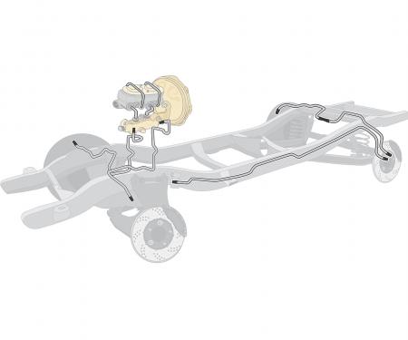 Right Stuff 1971 Chevrolet Truck, Pre-Bent Stainless Steel Complete Brake Line Kit TBS7187S