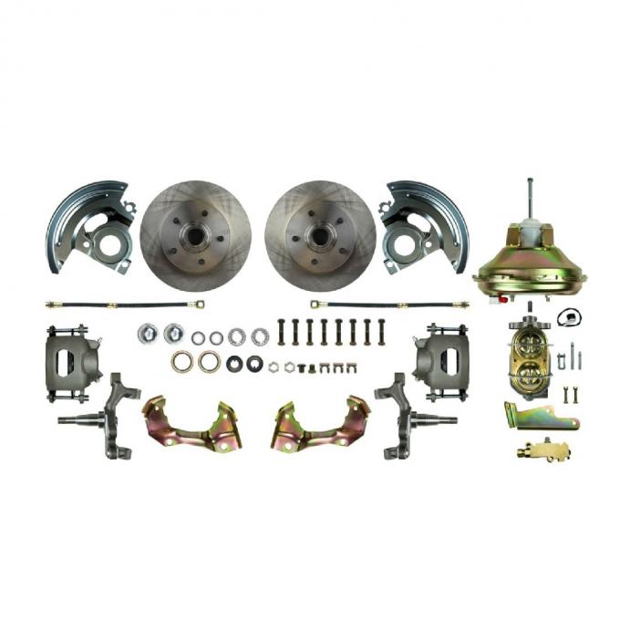 Right Stuff 67-72 Chevelle/GM A-Body, Power 11" Booster 2" Drop Front Disc Brake Conversion AFXDC06D