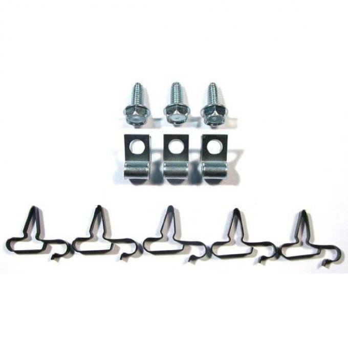 Right Stuff 1970-74 Mopar E-Body, 11-Piece 5/16" Fuel Line Clip Set ECS010