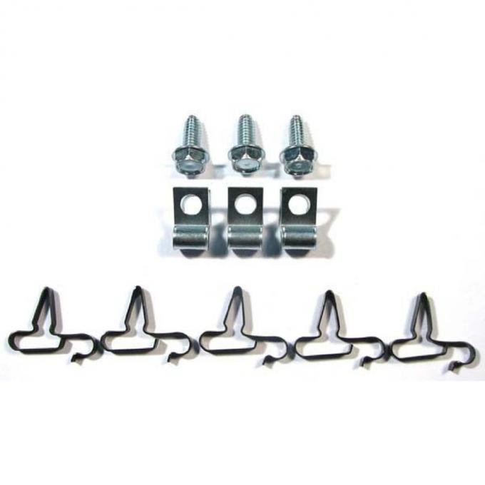 Right Stuff 1970-74 Mopar E-Body, 11-Piece 5/16" Fuel Line Clip Set ECS010