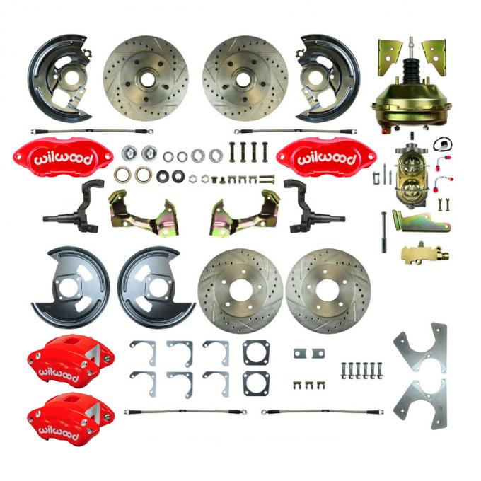 Right Stuff 64-72 GM GM A-Body, Power 9" Booster, 4-Wheel Disc Brake Conversion Kit AFXDC21CZ
