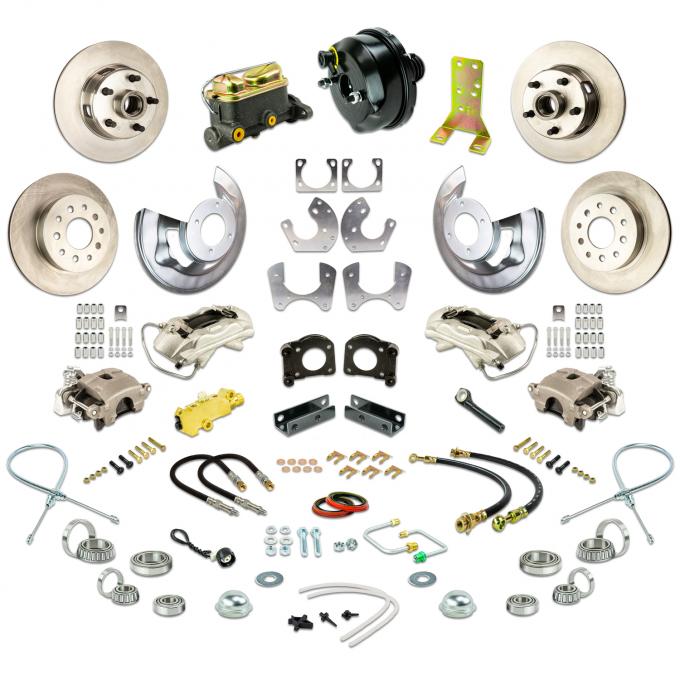 Right Stuff 64-66 Ford Mustang, 4 Wheel Power Disc Conv. w/ Large Ford 9" W/ V8 + Auto Trans ZDC6445