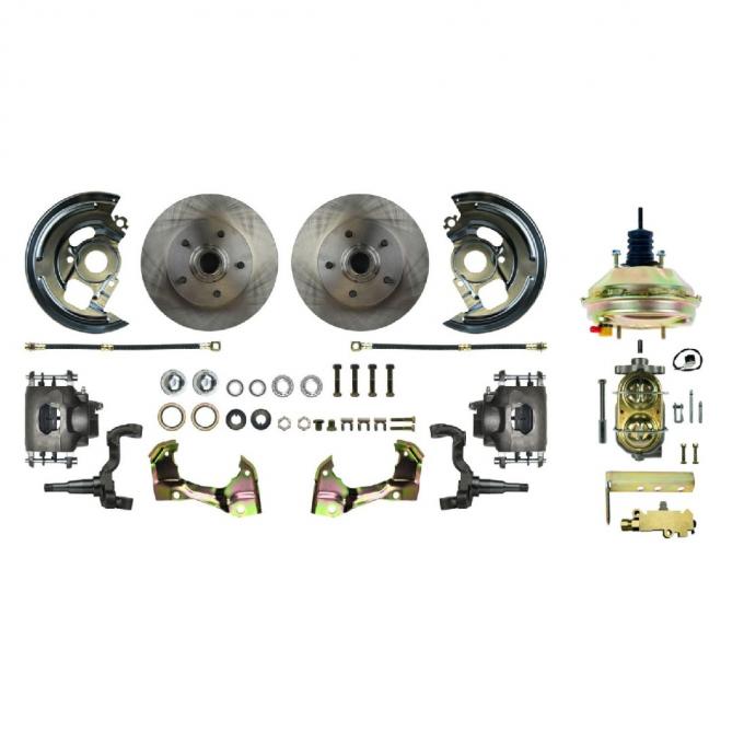 Right Stuff 62-67 Chevy II/X-Body, Power 9" Booster, Front Disc Brake Conversion Kit AFXDC03C