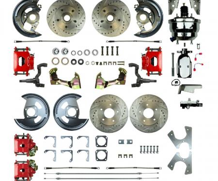 Right Stuff 1964-72 GM A-Body, Power 8" Booster, 4-Wheel Disc Brake Conversion AFXDC41CZX