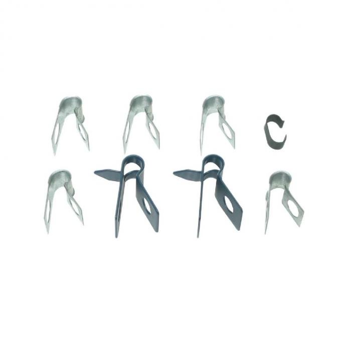 Right Stuff 1968 Chevrolet Chevelle/El Camino, 8-Piece Brake Line Clip Set CCS015