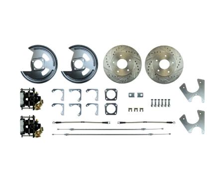 Right Stuff 1970-1974 Camaro/Firebird, Staggard Rear Shocks, Rear Disc Brake Conversion Kit AFXRD06S