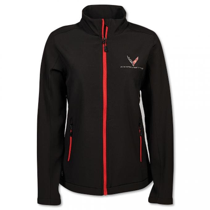 Ladies C8 Corvette Matrix Soft Shell Jacket