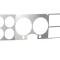 AMD Dash Bezel Trim, Brushed Aluminum, 81-91 Chevy GMC C/K Pickup Truck Blazer Jimmy Suburban 460-4081-A