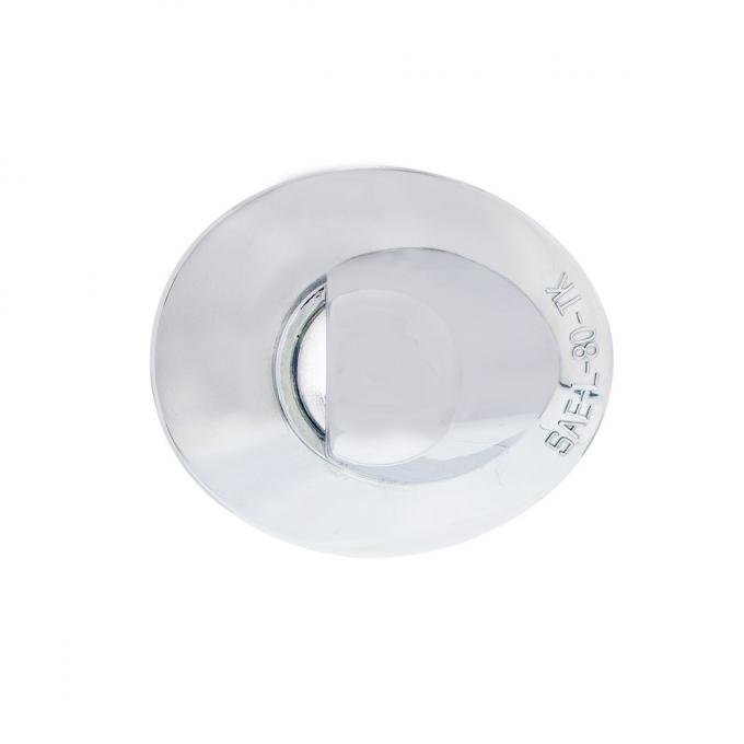 United Pacific Chrome License Plate Light Lens For 1990-2004 Ford Truck 34102