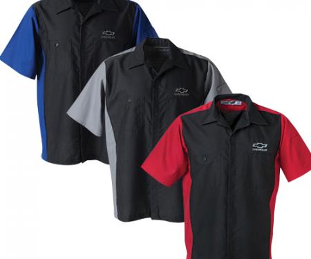 Men's Chevy Crew Work Shirt w/Tonal Bowtie