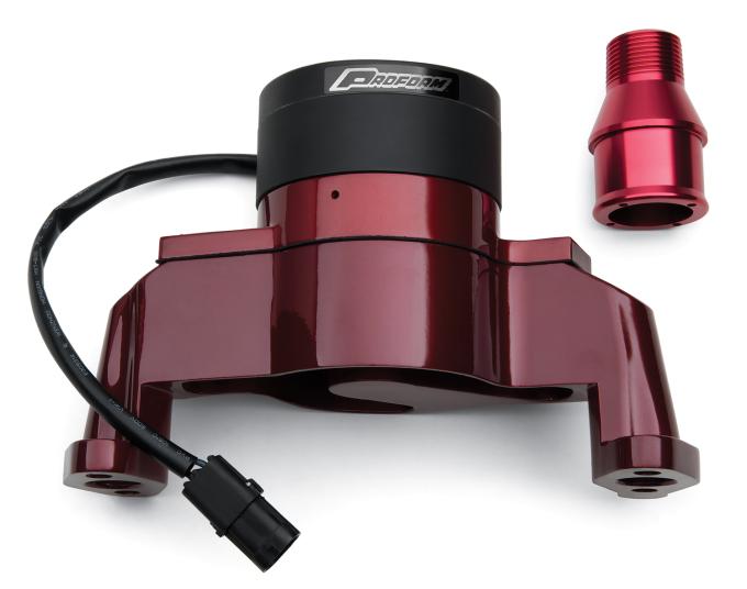 Proform Electric Engine Water Pump, Aluminum, Red Powder Coat, Fits SB Chevy Engines 66225R