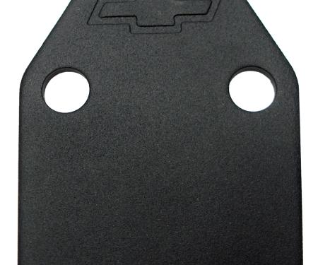Proform Fuel Pump Block-Off Plate, Black Crinkle with Bowtie, Fits SB Chevy V8 Engines 141-212