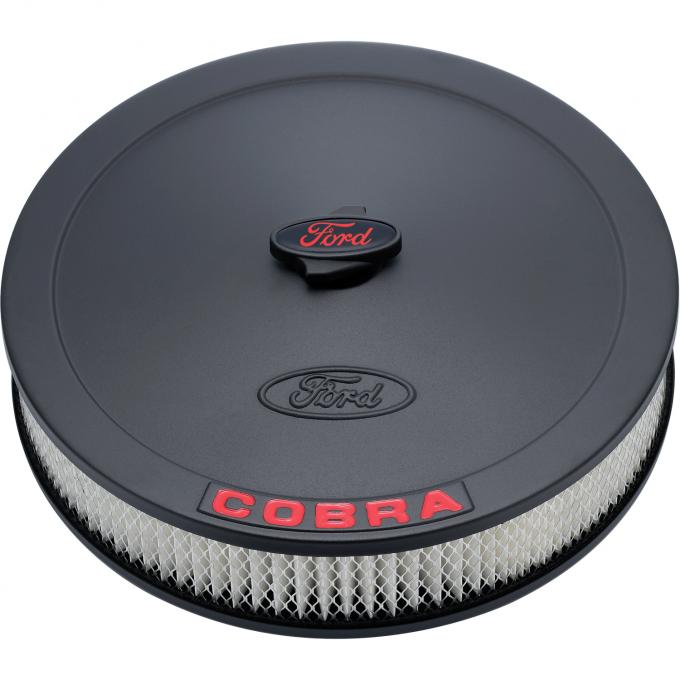 Proform Air Cleaner Kit, Black, Embossed Cobra Logo, 13 In. Diameter, With Center Nut 302-372