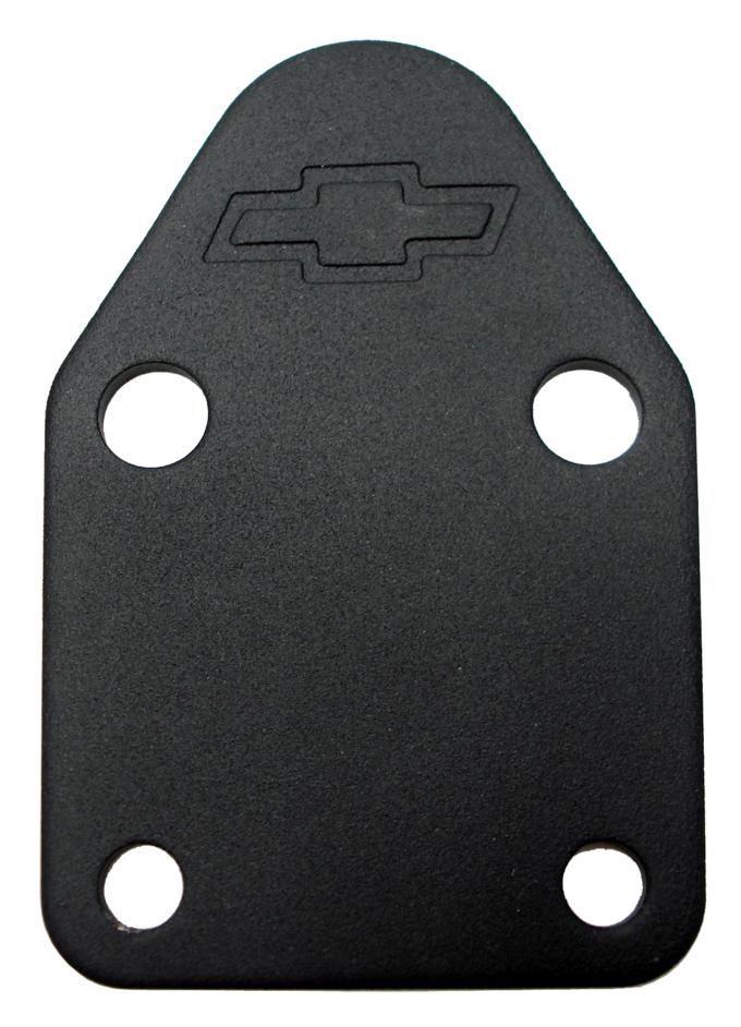 Proform Fuel Pump Block-Off Plate, Black Crinkle with Bowtie, Fits SB Chevy V8 Engines 141-212