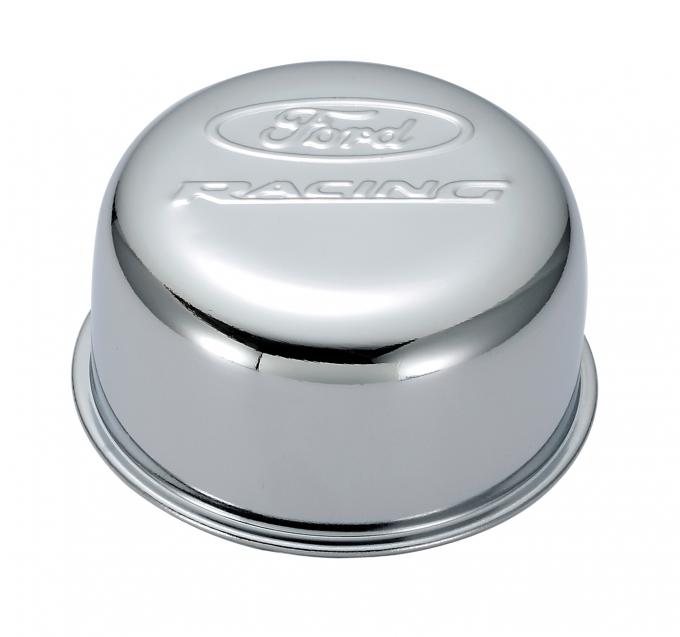 Proform Valve Cover Breather Cap, Chrome, Twist-On Type, 3in. Diameter, With Ford Logo 302-200