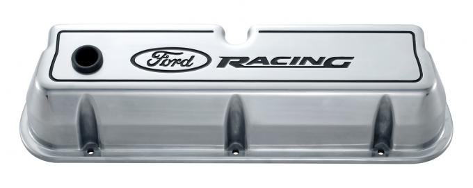 Proform Engine Valve Covers, Tall Style, Die Cast, Polished with Ford Logo, For SB Ford 302-001