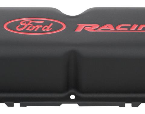 Proform Engine Valve Covers, Tall Style, Steel, Black with Ford Logo, For SB Ford 302-072