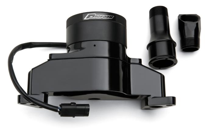 Proform Electric Engine Water Pump, Aluminum, Black Powder Coat, Fits SB Ford Engines 68220BK