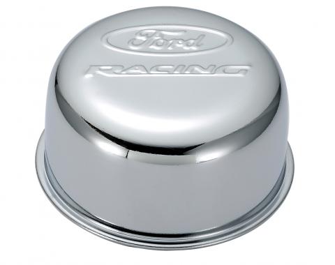 Proform Valve Cover Breather Cap, Chrome, Twist-On Type, 3in. Diameter, With Ford Logo 302-200