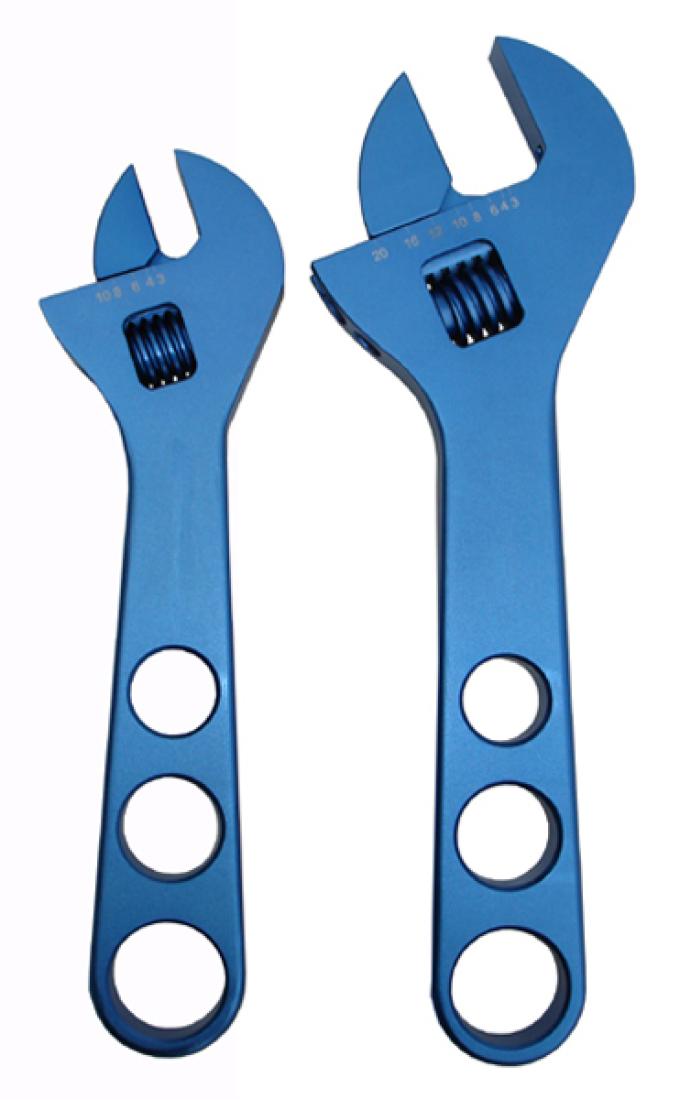 Proform Adjustable AN Wrench Set, One Fits -3AN to -8AN, One Fits -10AN to -20AN, Blue 67729