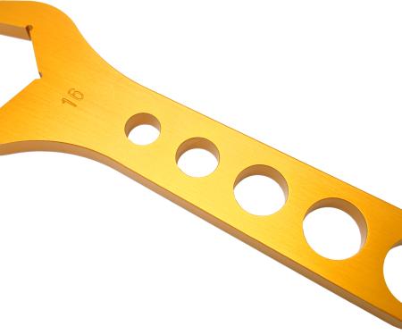 Proform Aluminum AN Hex Wrench For -16AN, 1-1/2 Inch Fitting, Orange Anodized, Sold Each 66976C