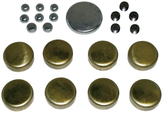 Proform Brass Freeze Plug Kit, For Ford 429-460 Engines, All Sizes Needed Included 66556