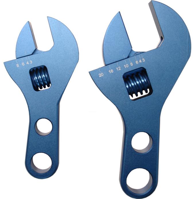 Proform Adjustable AN Wrench Set, One Fits -3AN to -8AN, One Fits -10AN to -20AN, Blue 67722