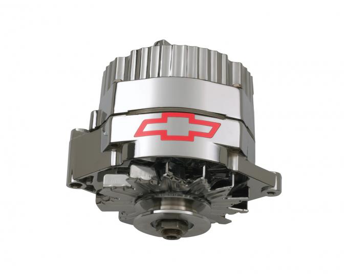 Proform Alternator, 60 AMP, GM 1 Wire Style, GM Bowtie Logo, Chrome Finish, 100% New 141-658