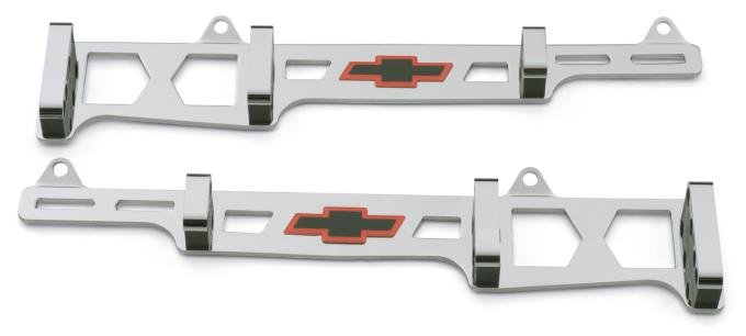 Proform Spark Plug Wire Loom Set, Linear Style, With Bowtie Logo, Fits SB Chevy, Chrome 141-638, 1959-1986 Chevy