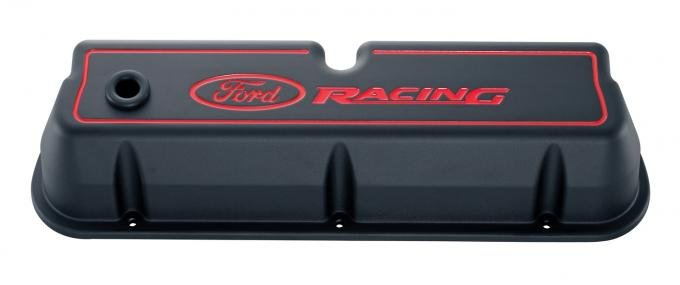 Proform Engine Valve Covers, Tall Style, Die Cast, Black with Ford Logo, For SB Ford 302-003