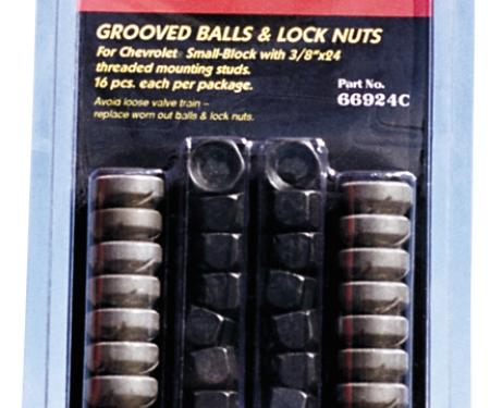 Proform Engine Rocker Arm Ball and Nut Kit, Fits 3/8-24 Thread Stud, For Stamped Rockers 66924C
