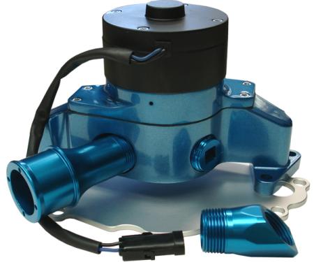 Proform Electric Engine Water Pump, Aluminum, Blue Powder Coat, Fits SB Ford Engines 68220B