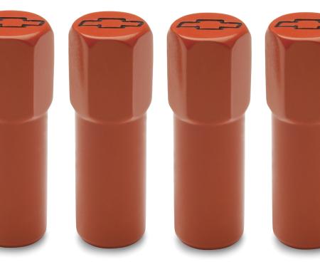 Proform Engine Valve Cover Mini Nuts, Steel, Orange, Bowtie Logo, Studs Included 141-601