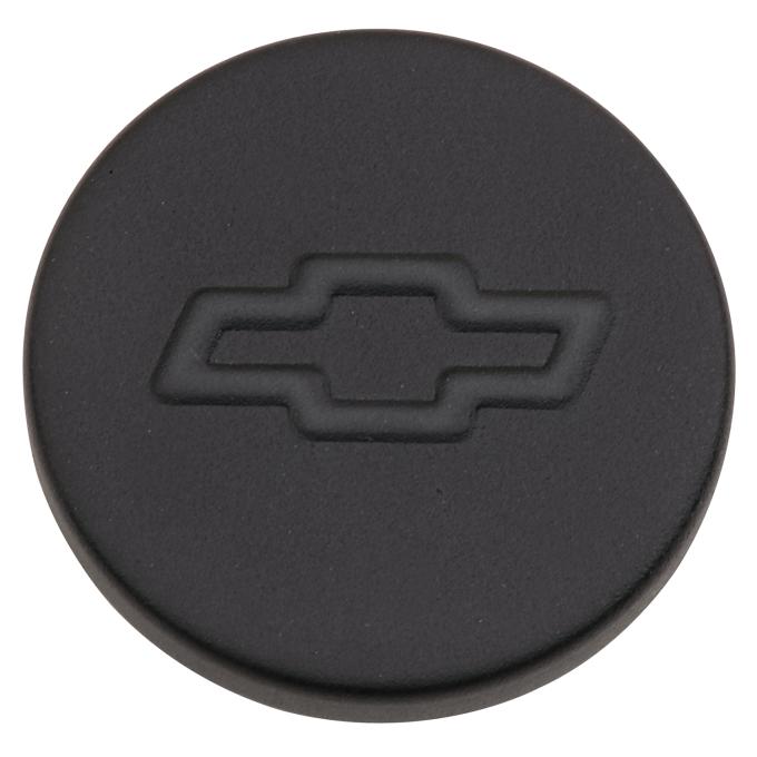 Proform Engine Oil Filler Cap, Push-In Style, 1.22 Hole, Bowtie Logo, Black Crinkle 141-629