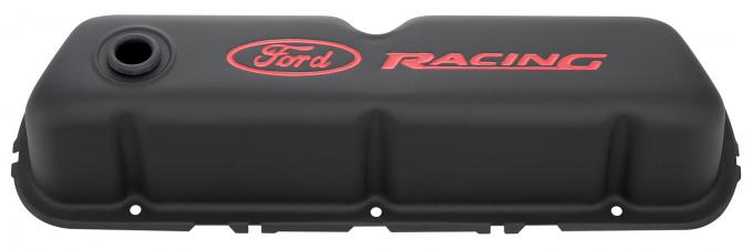 Proform Engine Valve Covers, Tall Style, Steel, Black with Ford Logo, For SB Ford 302-072