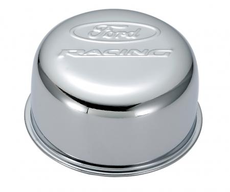 Proform Valve Cover Breather Cap, Chrome, Twist-On Type, 3in. Diameter, With Ford Logo 302-200