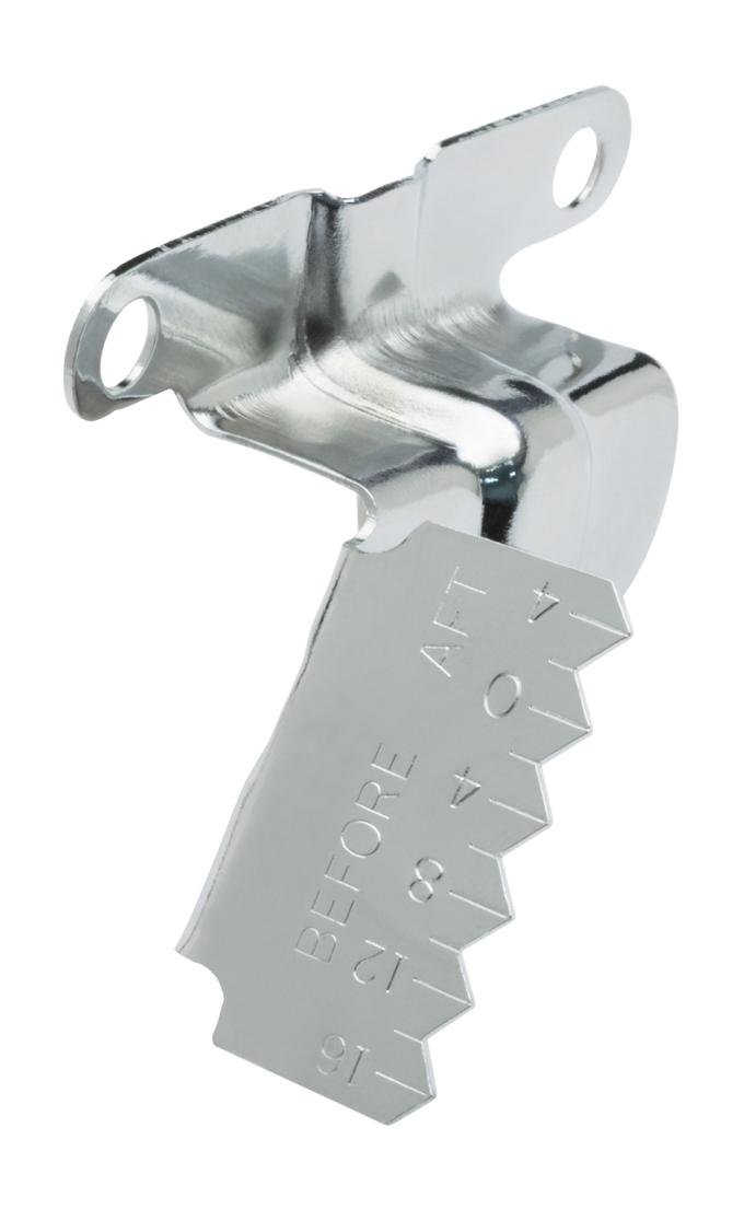 Proform Engine Timing Tab, Chrome, Fits Big Block Chevy using 8 Inch Balancer 141-201