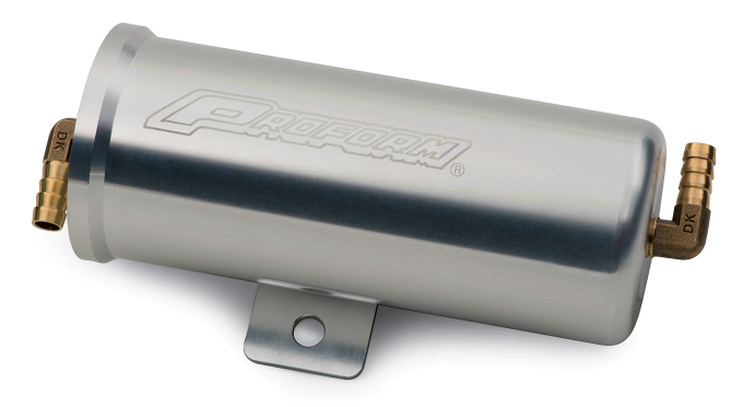 Proform Radiator Overflow Canister, Billet Aluminum, Universal, Natl. Anodized 69528