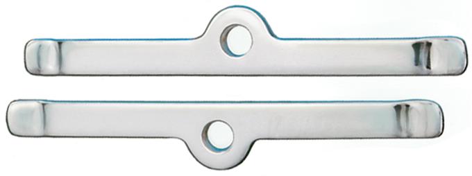 Proform Engine Valve Cover Holdown Clamps, Chrome without Logo, SB Chevy, 4 Pcs 141-610