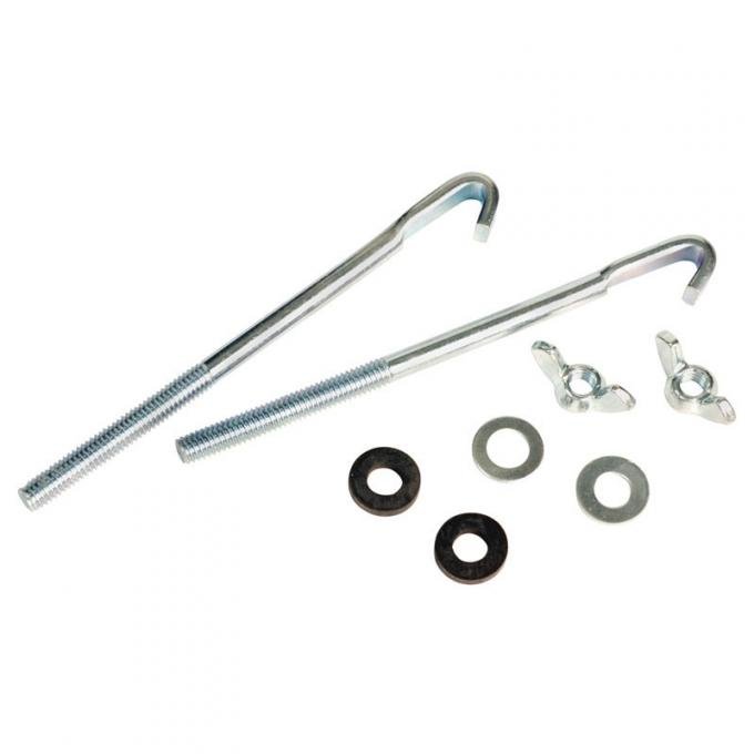 Dennis Carpenter Battery Hold Down Clamp Kit - 1957-58 Ford Car   B7A-5175-S