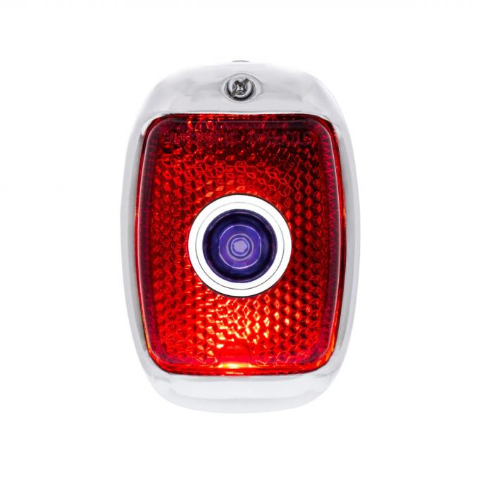 United Pacific Tail Light w/Black Housing & Blue Dot For 1940-53 Chevy & GMC Truck - R/H C7001R-1