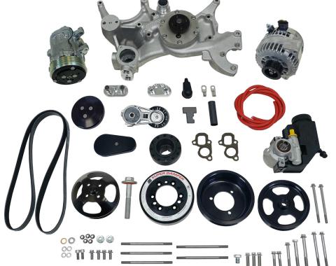 Vintage Air Front Runner™ Drive System GM LT1 Wet-Sump Black with Power Steering 175041
