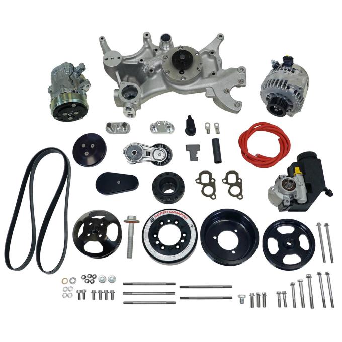 Vintage Air Front Runner™ Drive System GM LT1 Wet-Sump Black with Power Steering 175041