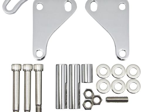 CFR Performance 1957-2007 Chevrolet Steel Power Steering Bracket Set Fits Chevy Small Block - SWP & LWP HZ-9200