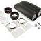 CFR Performance Aluminum Shotgun Style Scoop Air Cleaner - Black (Single or Dual Quad, Smooth Finish) HZ-8006-PBK