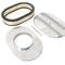 CFR Performance Chevy-Ford-Mopar Aluminum 12" Oval Air Cleaner Paper Filter Polished Partial Finned HZ-6020-4
