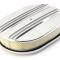 CFR Performance Chevy-Ford-Mopar Aluminum 12" Oval Air Cleaner Paper Filter Polished Partial Finned HZ-6020-4