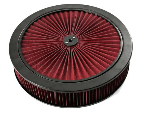 CFR Performance 14" Black Steel Air Cleaner Set HZ-7143BOX-O
