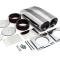 CFR Performance Finned Black Aluminum Shotgun Style Double Scoop Air Cleaner - Dual 4-Barrel (Chevy, Ford, Mopar) HZ-8006-3